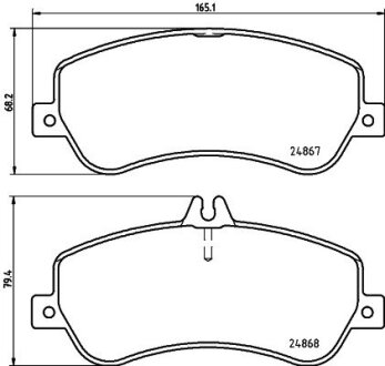 Колодки гальмівні дискові комплект; передн. HELLA 8DB355014221