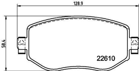 RENAULT Гальмівні колодки передні MEGANE IV HELLA 8DB 355 025-851