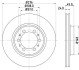 MITSUBISHI гальмівний диск передн. Pajero 90 - (276*24) HELLA 8DD 355 105-131 (фото 1)