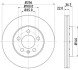 VW Диск тормозной вент.передн. Audi A3,Golf IV,Polo,Skoda Fabia,Octavia HELLA 8DD 355 105-361 (фото 1)