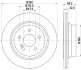 PRO DB гальмівний диск задн. (вентил.) (300*22) W211 02- HELLA 8DD 355 108-861 (фото 4)