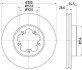 PRO FORD Гальмівний диск переднії Transit 06- HELLA 8DD 355 113-261 (фото 1)