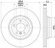 PRO BMW диск гальмівний передн. 3 E90, X1 E84 04- HELLA 8DD 355 113-531 (фото 1)
