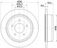 PRO JEEP Гальмівний диск задн. Grand Cherokee 92-99 HELLA 8DD 355 114-801 (фото 4)