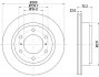 PRO MITSUBISHI Гальмівний диск задн. Pajero 00- HELLA 8DD 355 118-651 (фото 4)