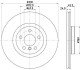 PRO BMW Гальмівний диск передн. 1 (F40), 2 Gran Coupe (F44), 2 Gran Tourer (F46), X1 (F48), X2 (F39) HELLA 8DD 355 122-641 (фото 1)