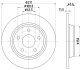 PRO FORD диск гальм. задн. FOCUS 18- HELLA 8DD 355 132-031 (фото 4)