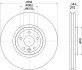 PRO HIGH CARBON LAND ROVER Гальмівний диск передн. RANGE ROVER VELAR, JAGUAR HELLA 8DD 355 132-481 (фото 1)