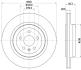PRO TESLA гальм. диск задн. MODEL S 14-, MODEL X 16- HELLA 8DD 355 132-901 (фото 4)