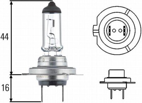 Автолампа Behr Standard H7 PX26d 55 W прозрачная HELLA 8GH007157121 (фото 1)