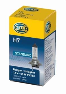 H7 12V 55W Лампа розжарювання STANDARD HELLA 8GH 178 555-011