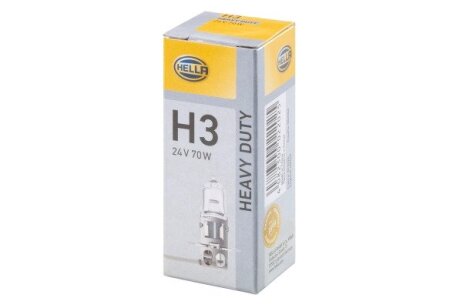 H3 24V 70W PK22s Автолампа HEAVY DUTY HELLA 8GH 178 555-241