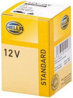 12V 2W J Автолампа (STANDARD) HELLA 8GP 002 066-121