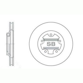 Гальмівний диск Hi-Q (SANGSIN) SD1029