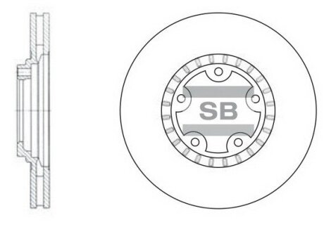 Диск гальмівний Hi-Q (SANGSIN) SD1030