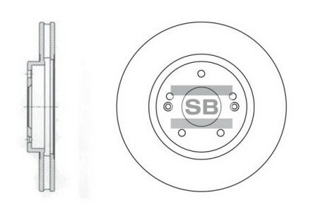 Диск гальмівний Hi-Q (SANGSIN) SD1060