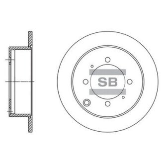 Диск гальмівний Hi-Q (SANGSIN) SD1138