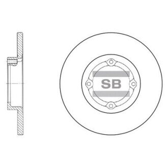 Гальмівний диск Hi-Q (SANGSIN) SD3010