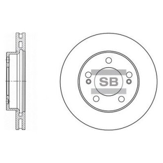 Диск гальмівний Hi-Q (SANGSIN) SD3024