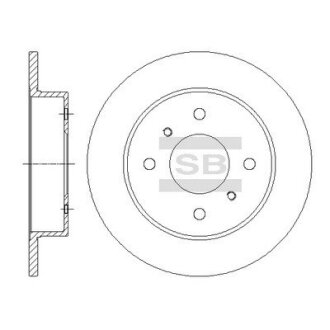 Диск гальмівний Hi-Q (SANGSIN) SD4236