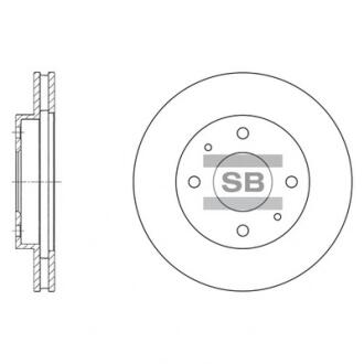 Диск гальмівний Hi-Q (SANGSIN) SD4302