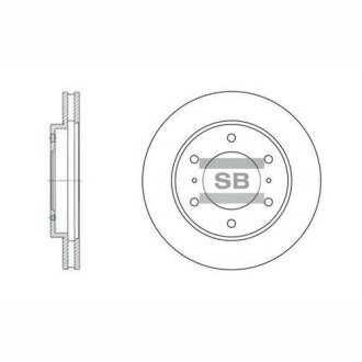 Гальмівний диск Hi-Q (SANGSIN) SD4306