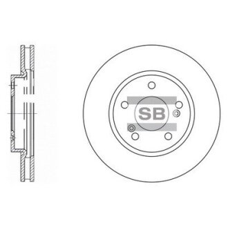 Диск гальмівний Hi-Q (SANGSIN) SD4312