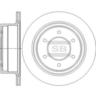 Диск гальмівний Hi-Q (SANGSIN) SD4353