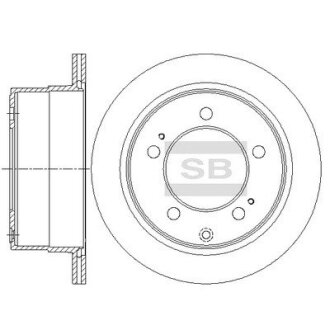 Диск гальмівний Hi-Q (SANGSIN) SD4668