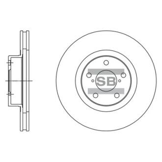 Диск гальмівний Hi-Q (SANGSIN) SD4702
