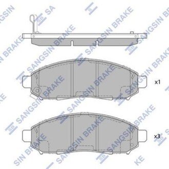 Комплект гальмівних колодок - дискові Hi-Q (SANGSIN) SP1460