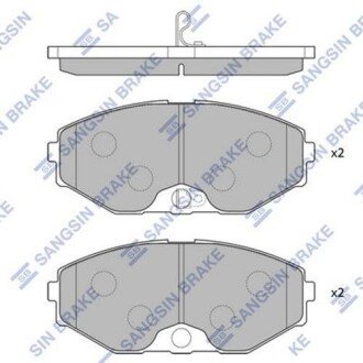 Комплект гальмівних колодок з 4 шт. дисків Hi-Q (SANGSIN) SP1600