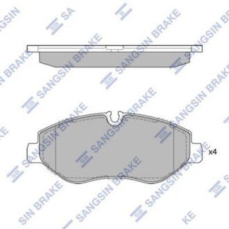 Комплект гальмівних колодок - дискові Hi-Q (SANGSIN) SP1622