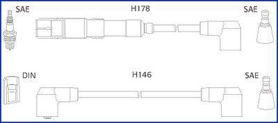 HUCO DB дрІт запалювання W124 260 300 M103 HITACHI 134756