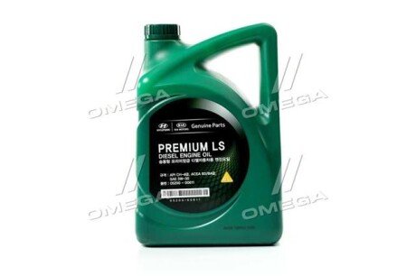 Олива моторна Hyundai/Kia Premium LS Diesel 5W-30, 6л Hyundai/Kia/Mobis 0520000611