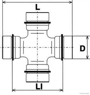 Хрестовина JAKOPARTS J2922003