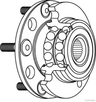 Маточина колеса в зборі JAKOPARTS J4705026