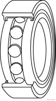 Підшипник кульковий d>30 JAKOPARTS J4708015