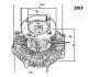 TOYOTA віскомуфта вентилятора радіатора Hiace IV,Hilux V JAPANPARTS VC-207 (фото 3)