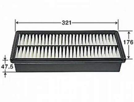 Фільтр повітряний двигуна JS ASAKASHI A470J