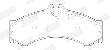 Колодки гальм.передн./задн Sprinter(4,6t) Jurid 2915309560