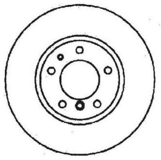 BMW диск гальмівний передн.5-serie E34 88- Jurid 561476JC