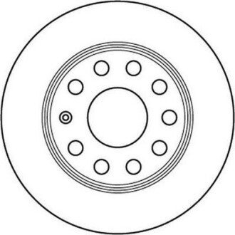 VW диск гальмівний задн.Audi A3 03-Golf V, CaddySkodaSeat Jurid 562236JC