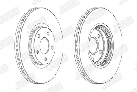 NISSAN диск гальмівний передн.Qashqai,Renault Koleos Jurid 562465JC