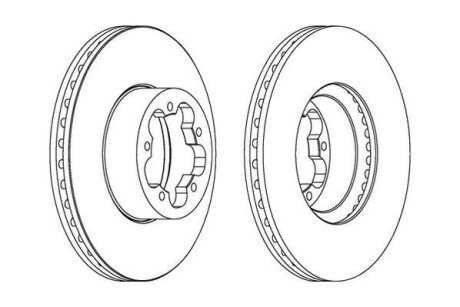FORD диск гальмівний передній Transit 06- Jurid 562541JC