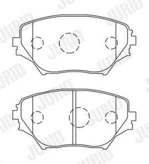 TOYOTA гальмівні колодки передні Rav 4 00- Jurid 572487J