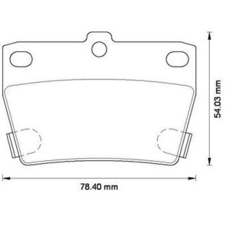 TOYOTA гальмівні колодки задн.Rav 4 II 00- Jurid 572488J