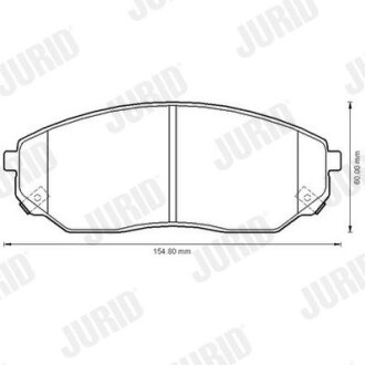 KIA Тормозные колодки передн. Sorento 02- Jurid 572511J