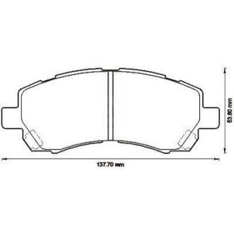 SUBARU гальмівні колодки передн.Subaru Impreza,Legacy 89-00 Jurid 572566J