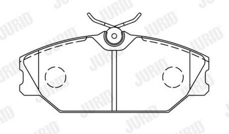 RENAULT колодки гальмівні передні LAGUNA 1.6 99- Jurid 573008J